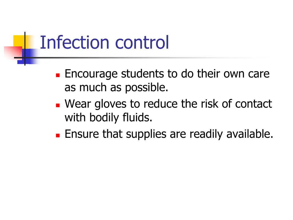 infection control