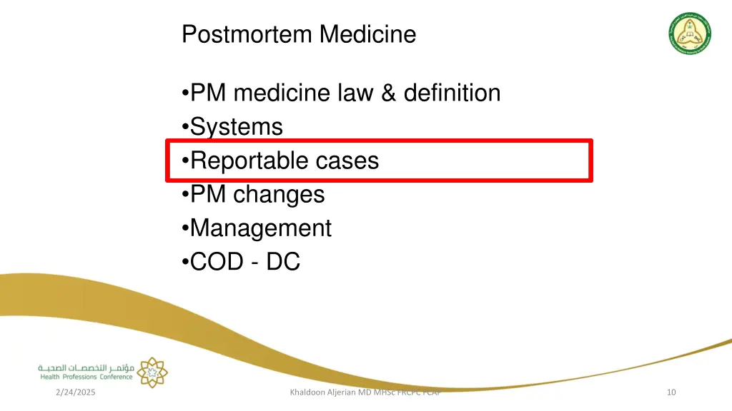 postmortem medicine 2