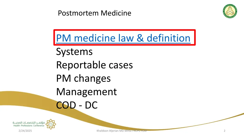 postmortem medicine