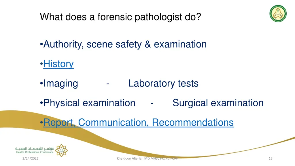 what does a forensic pathologist do