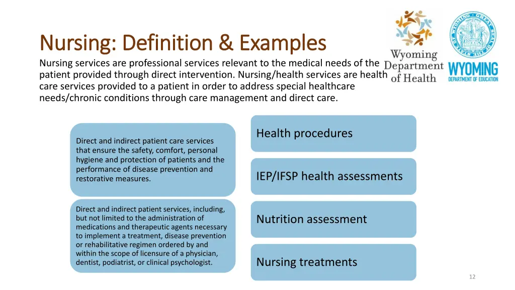nursing definition examples nursing definition