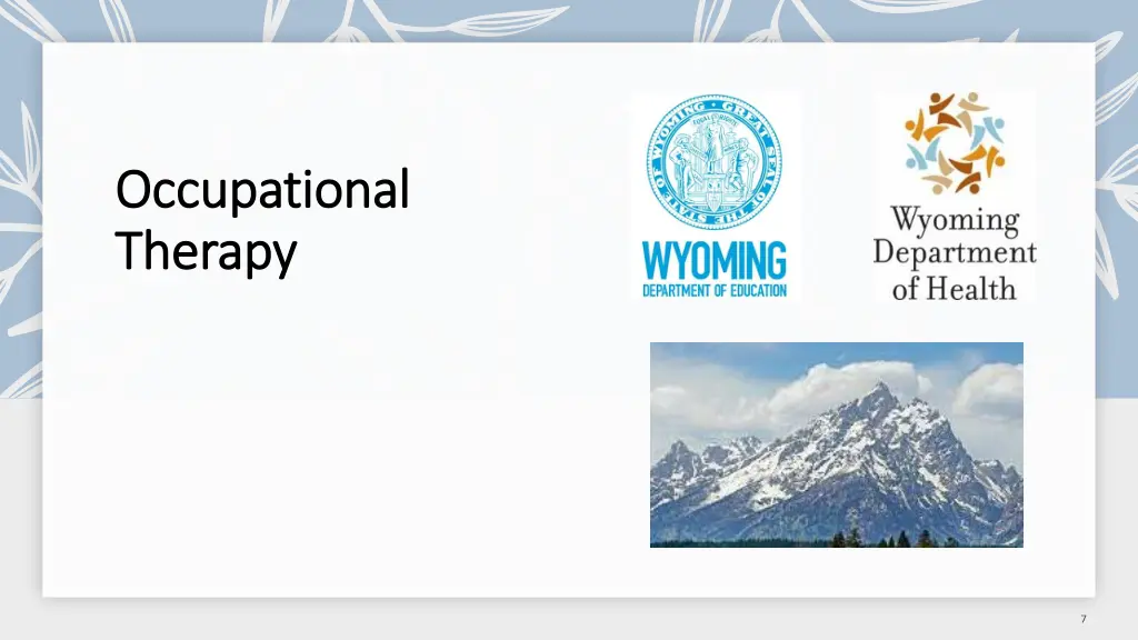occupational occupational therapy therapy