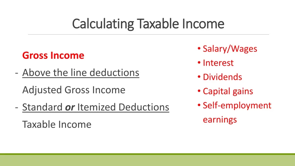 calculating taxable income calculating taxable 1