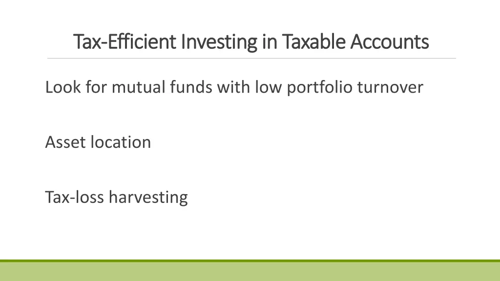 tax tax efficient investing in taxable accounts