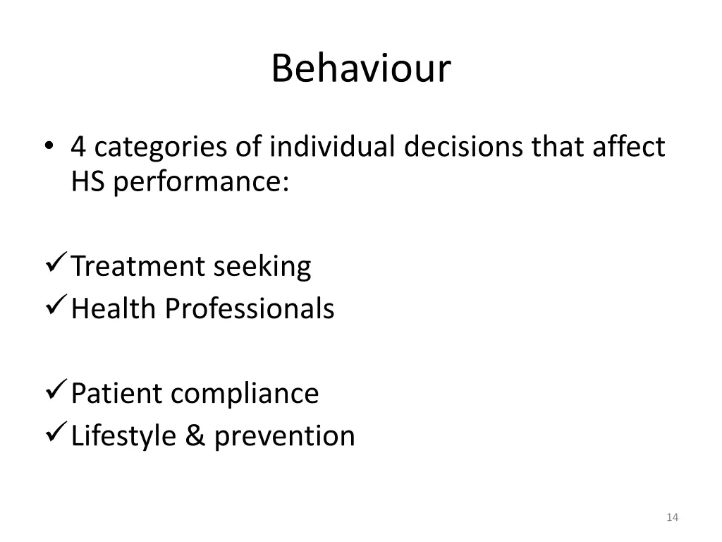 behaviour