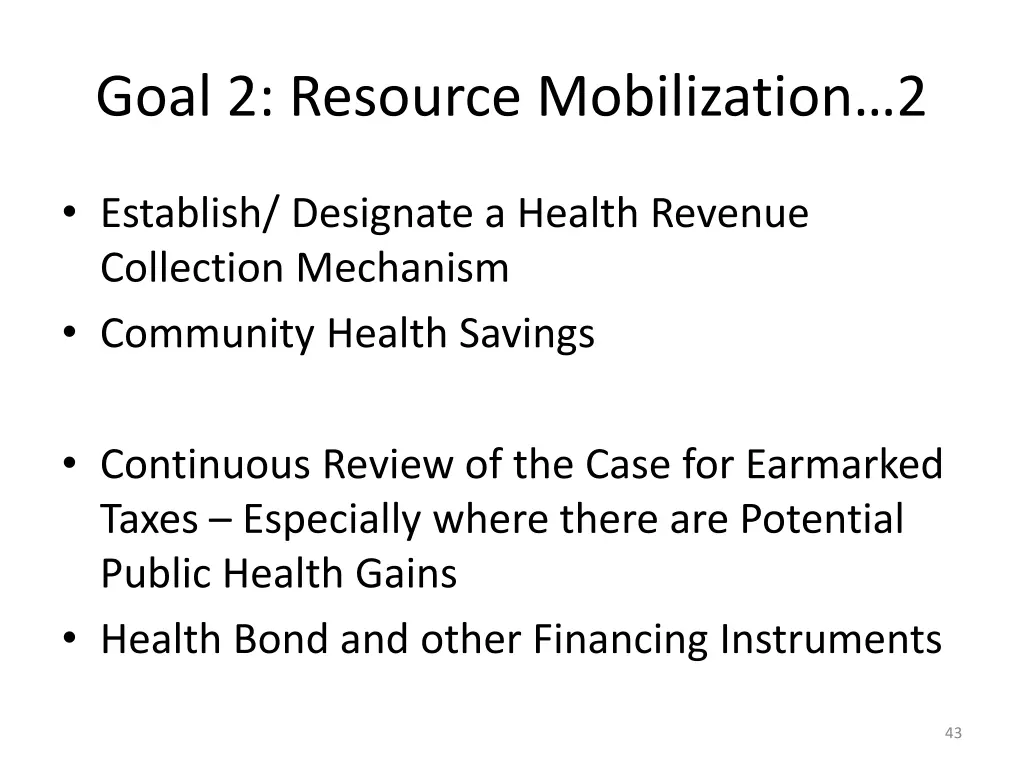 goal 2 resource mobilization 2