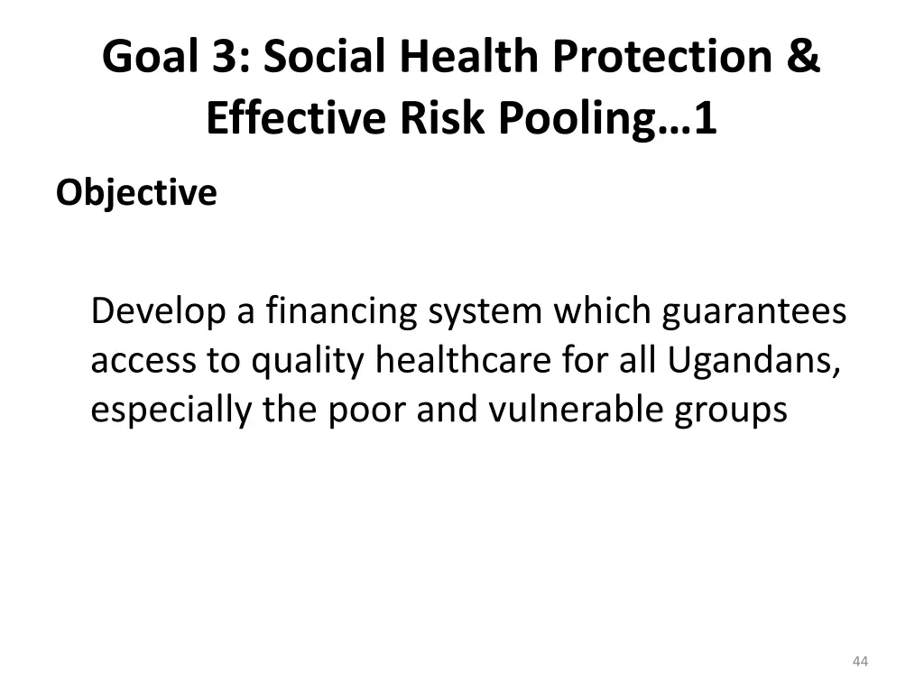 goal 3 social health protection effective risk