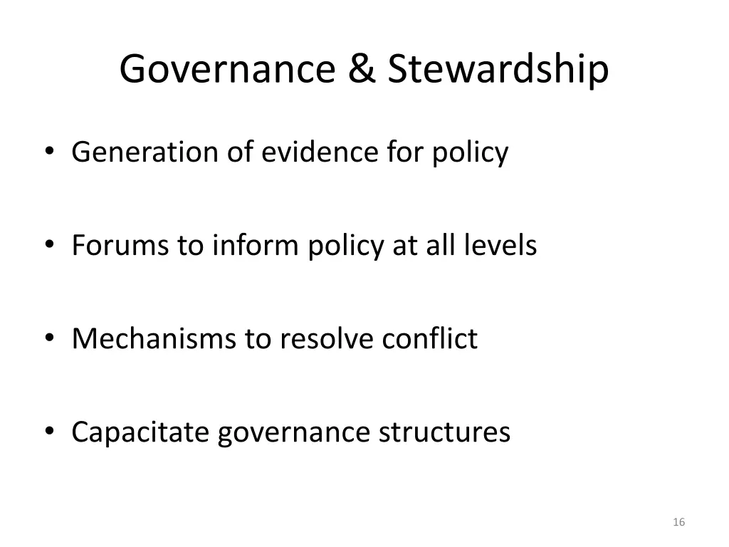 governance stewardship