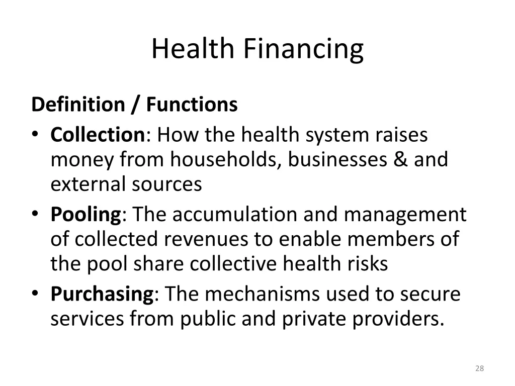 health financing 1