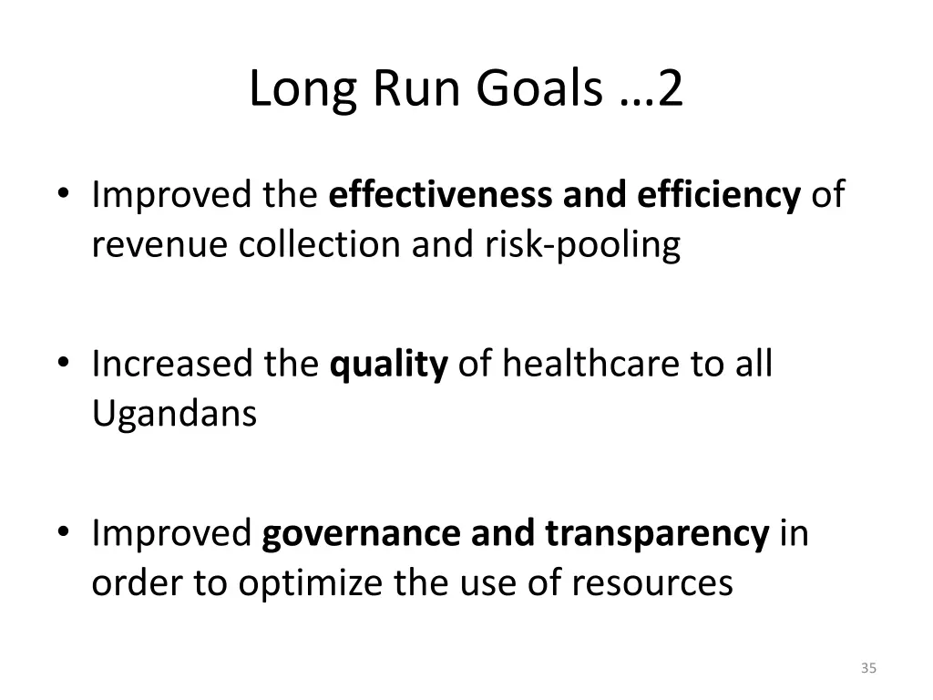 long run goals 2