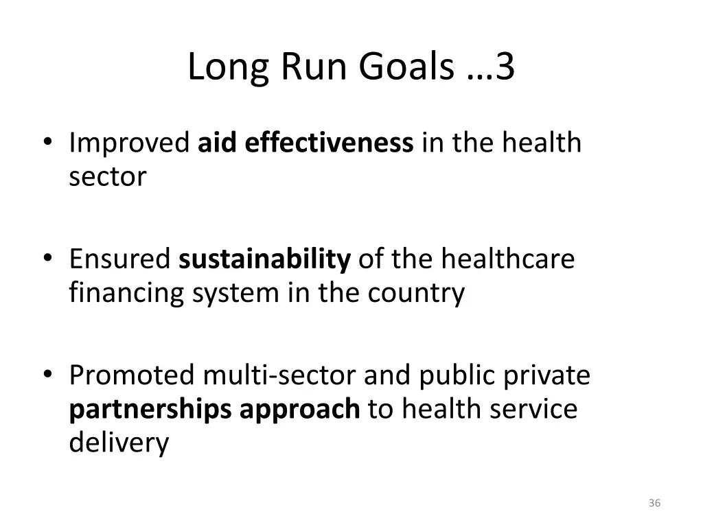 long run goals 3
