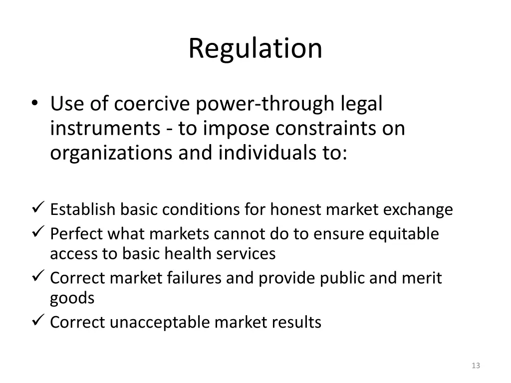 regulation