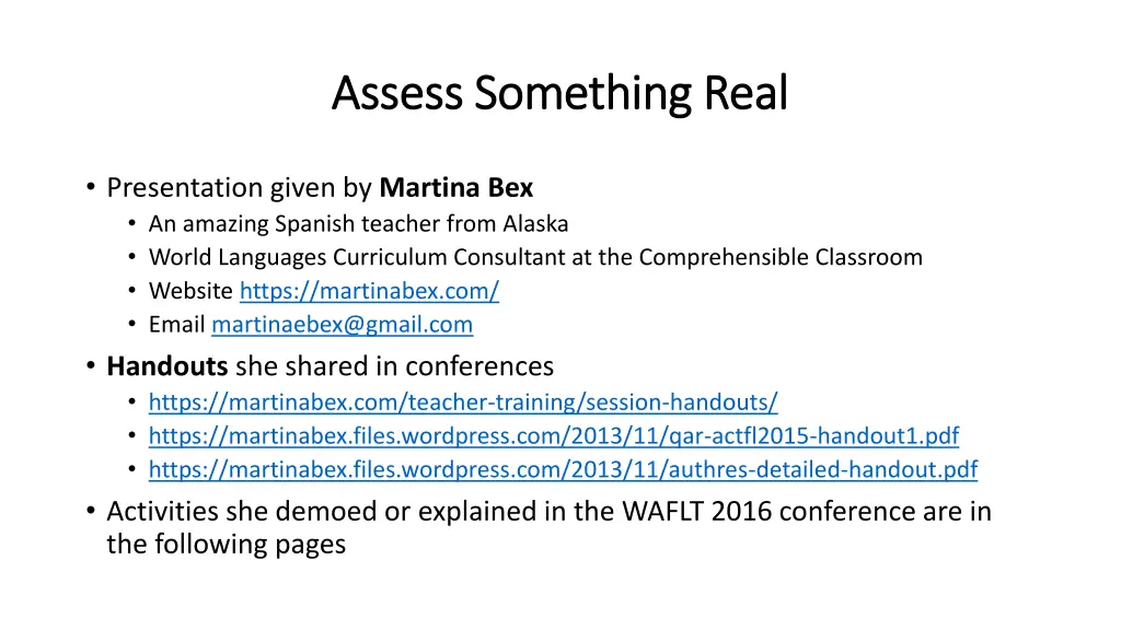 assess something real assess something real