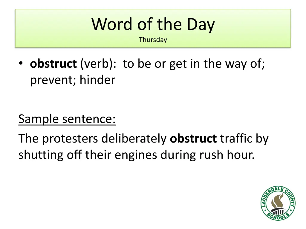 word of the day thursday
