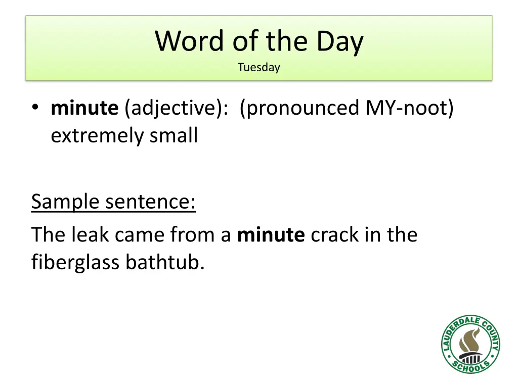 word of the day tuesday