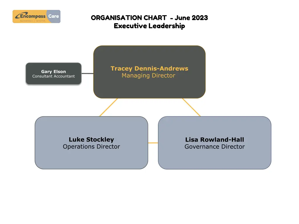 organisation chart june 2023 executive leadership