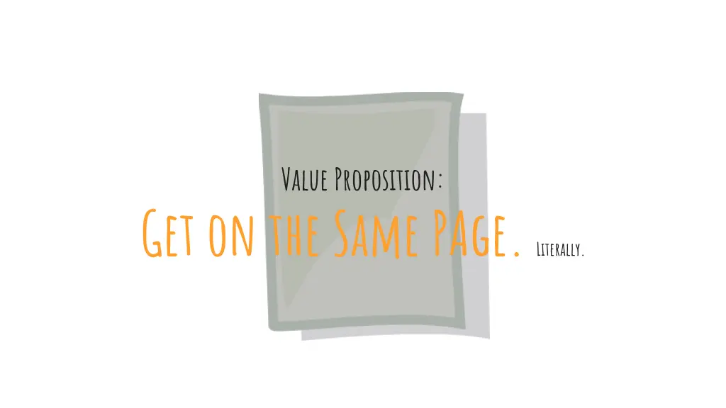 value proposition