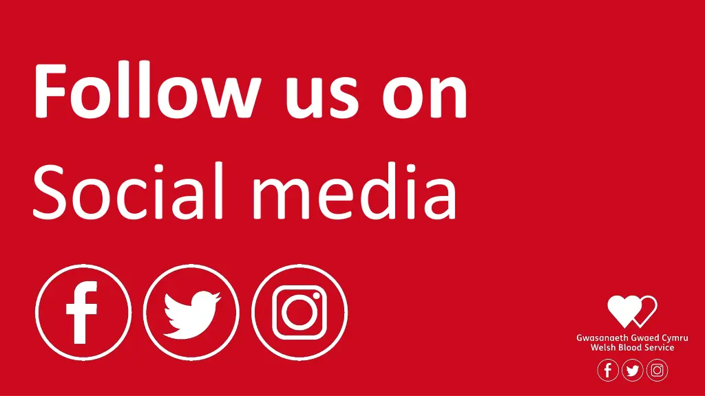 follow us on social media
