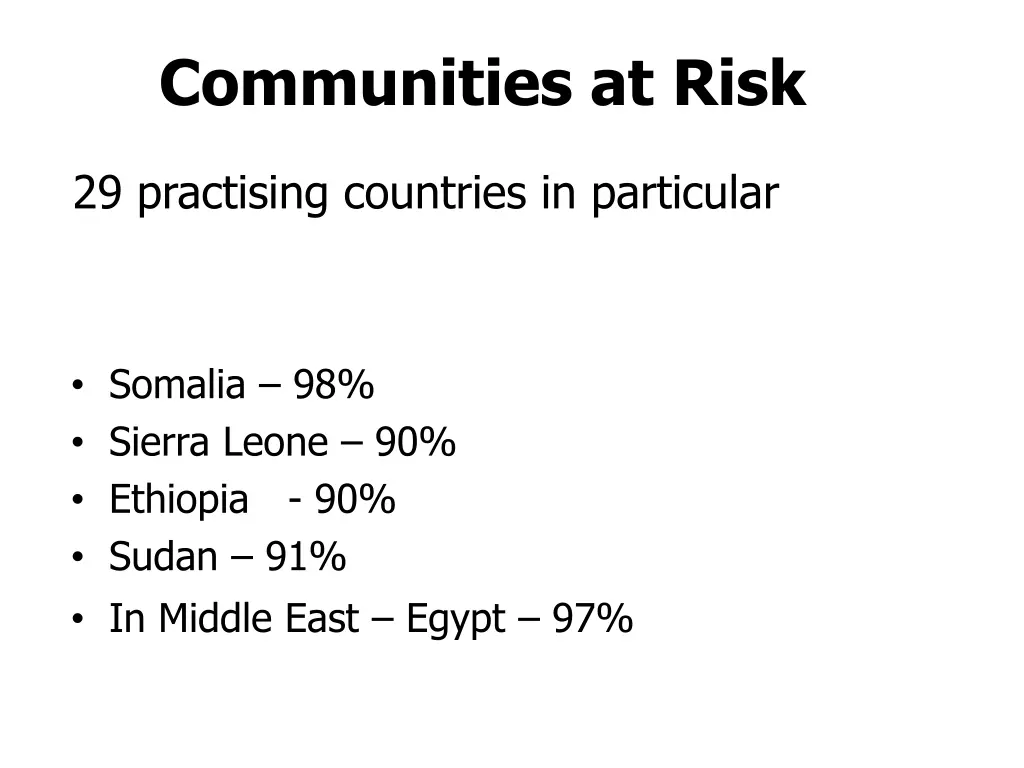 communities at risk