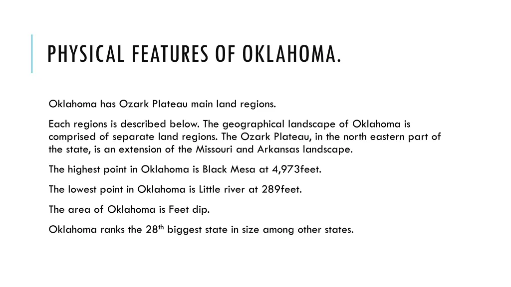 physical features of oklahoma