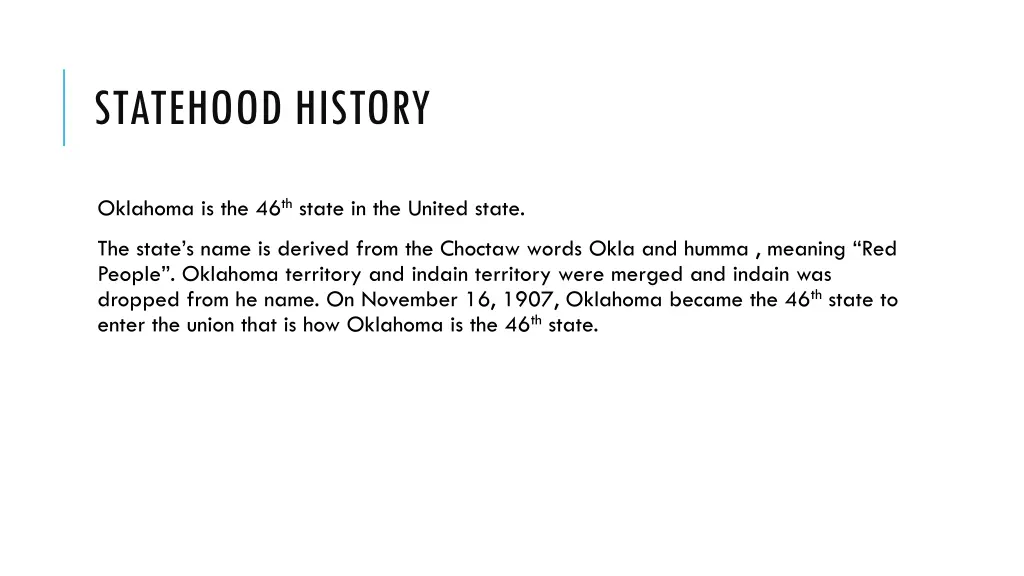statehood history
