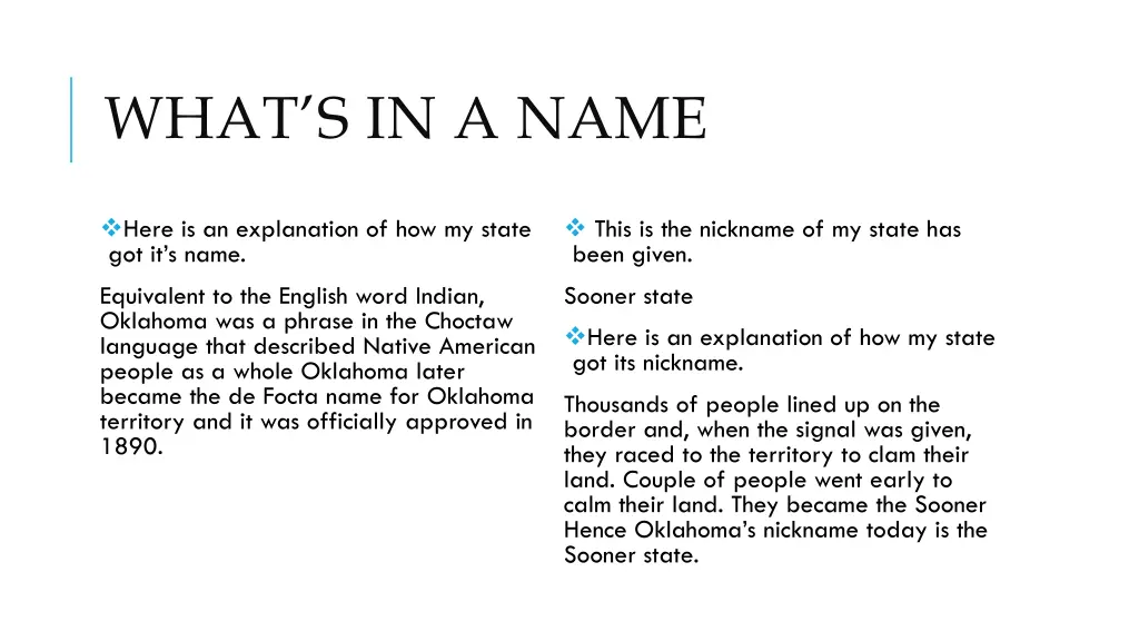 what s in a name