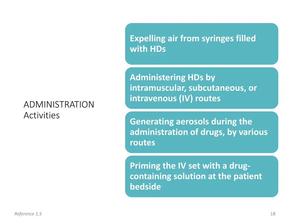 expelling air from syringes filled with hds