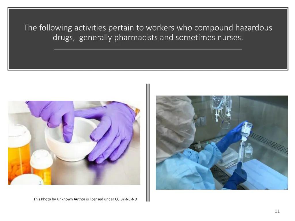 the following activities pertain to workers