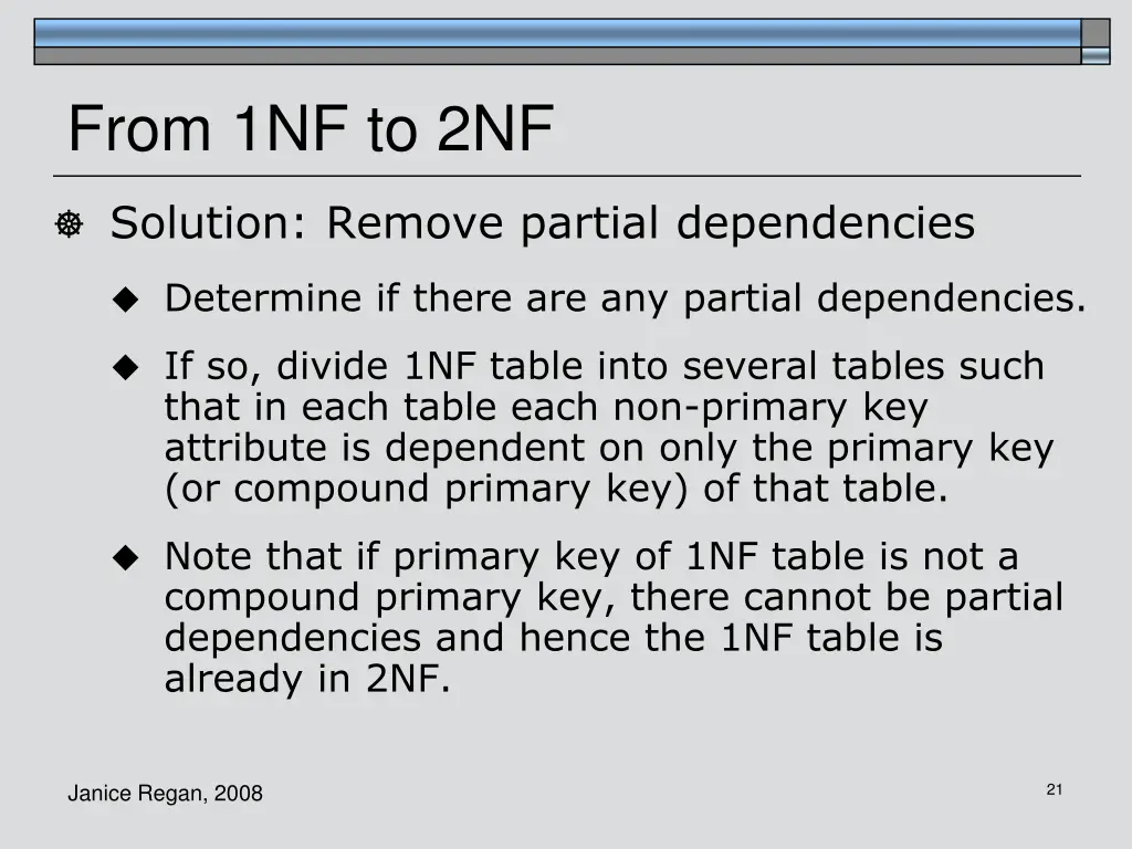 from 1nf to 2nf