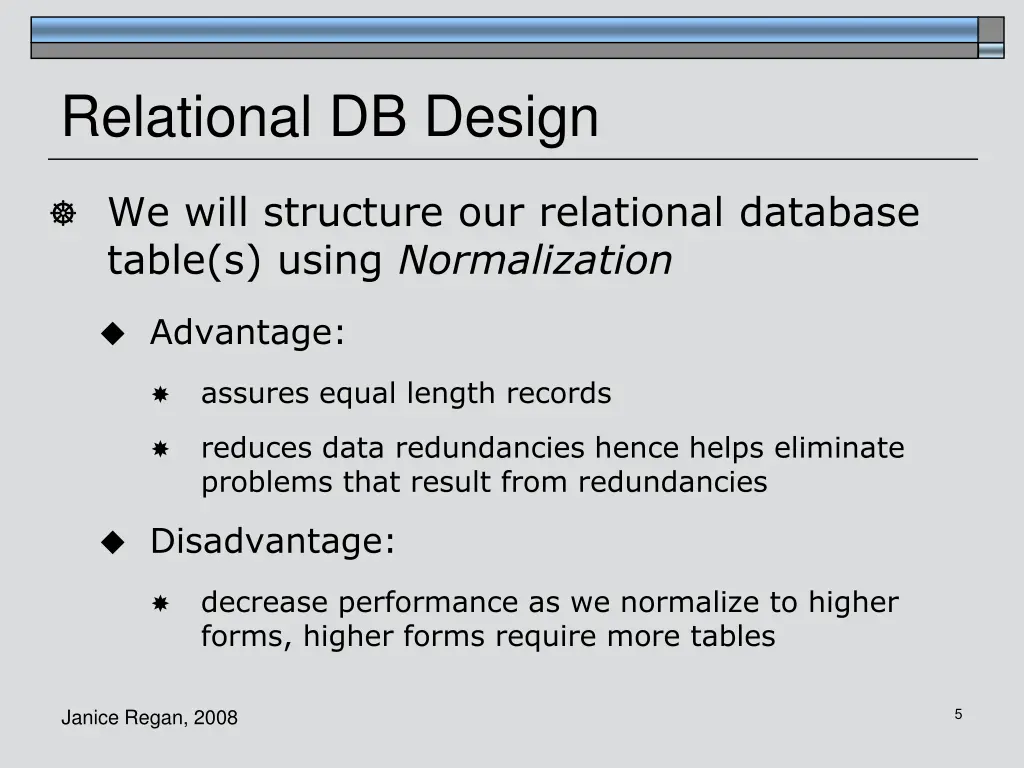 relational db design 1