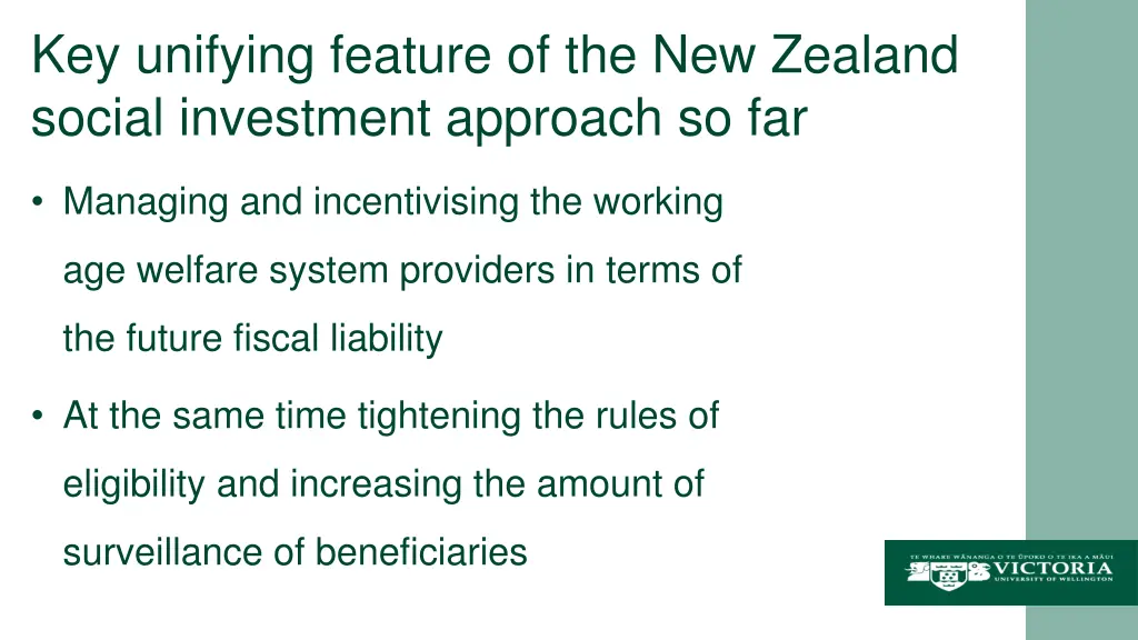 key unifying feature of the new zealand social