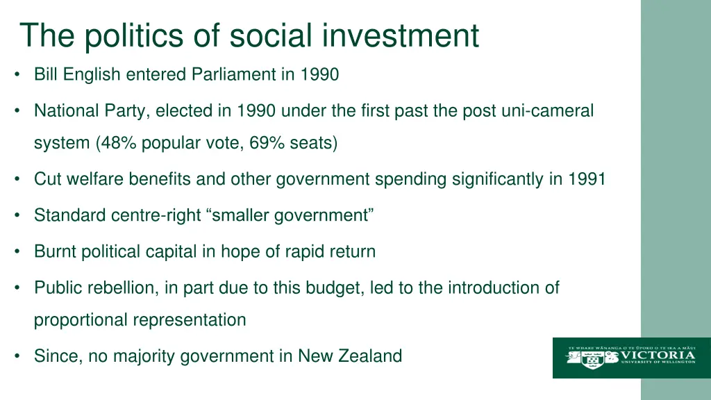 the politics of social investment