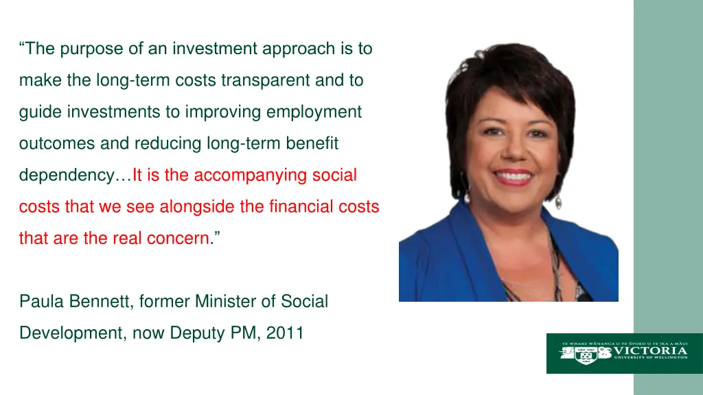 the purpose of an investment approach is to