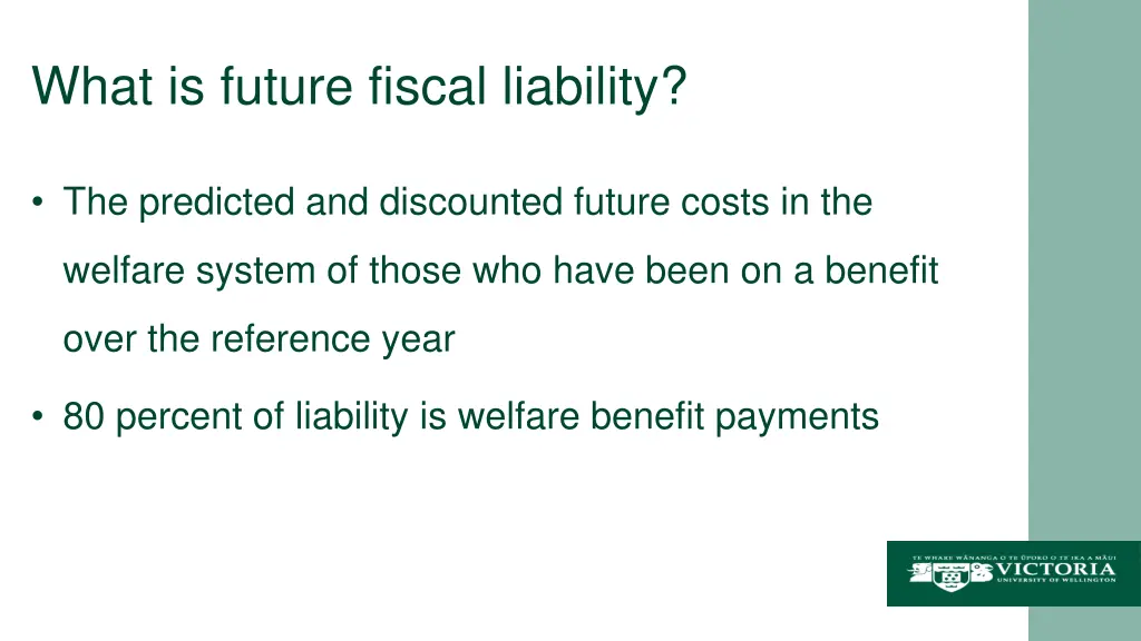 what is future fiscal liability