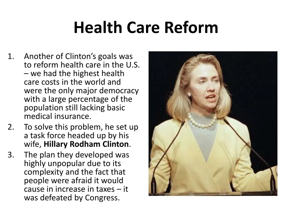 health care reform