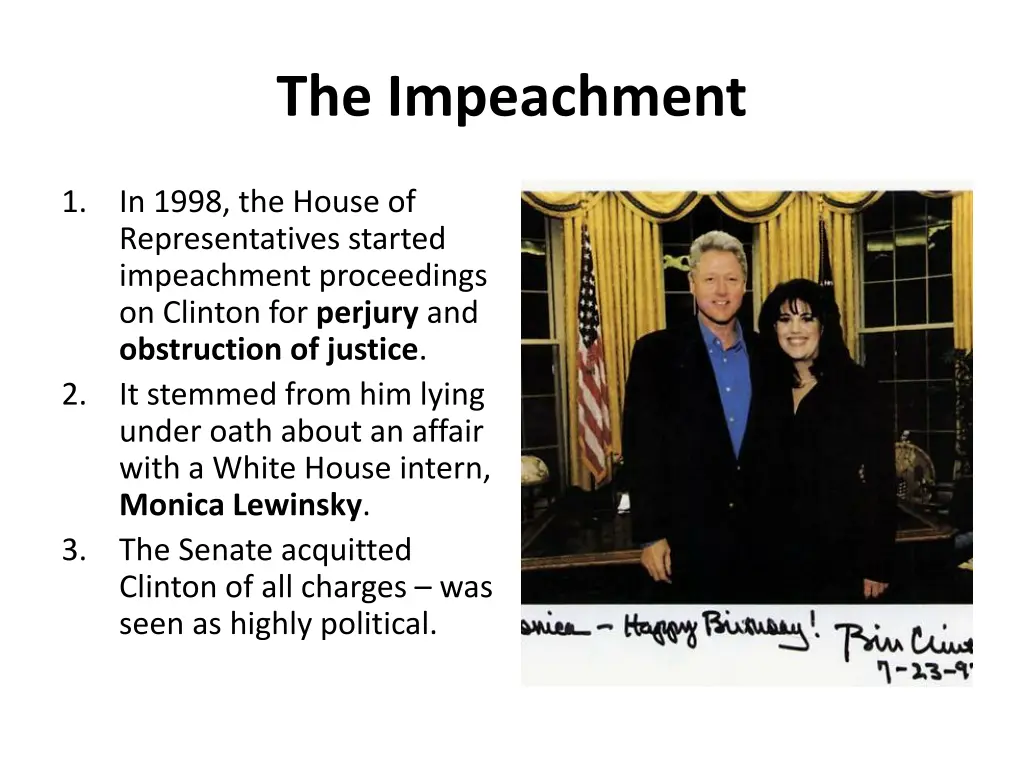 the impeachment