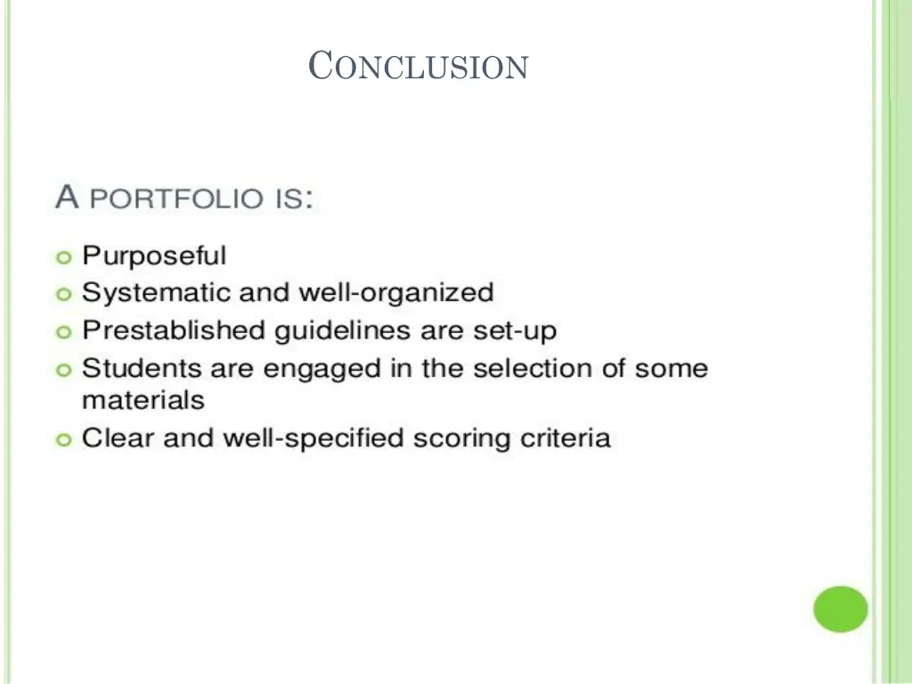 c onclusion