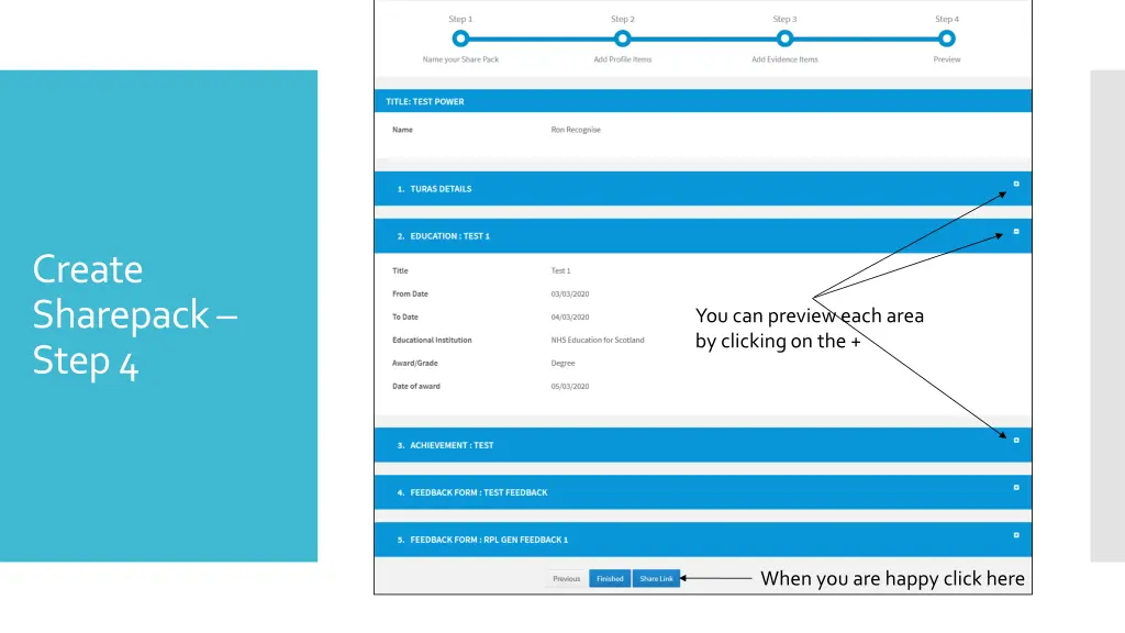 create sharepack step 4