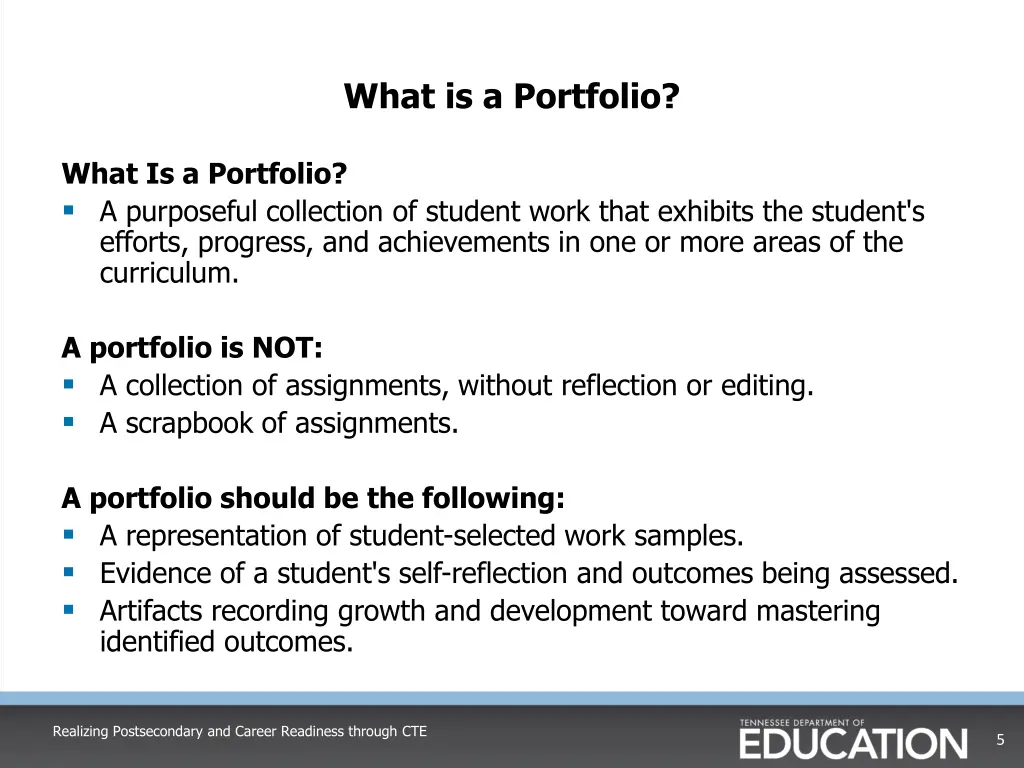 what is a portfolio