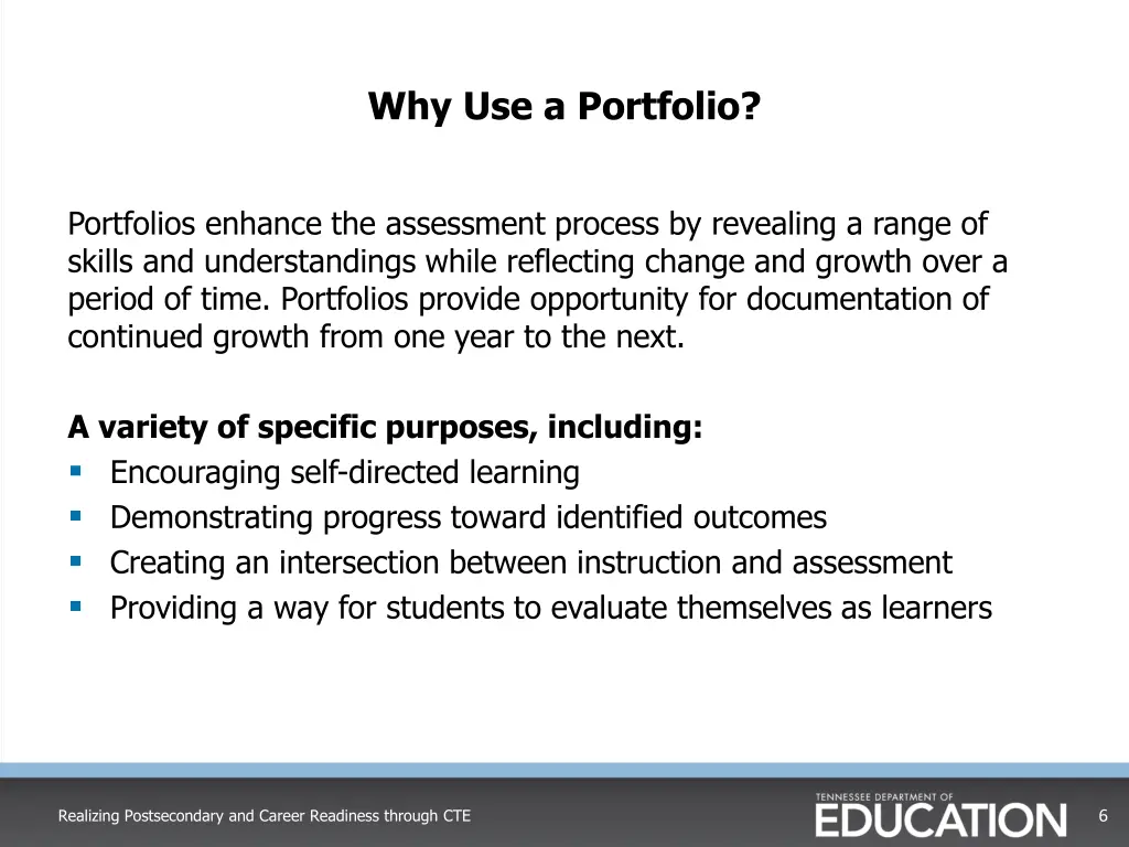 why use a portfolio