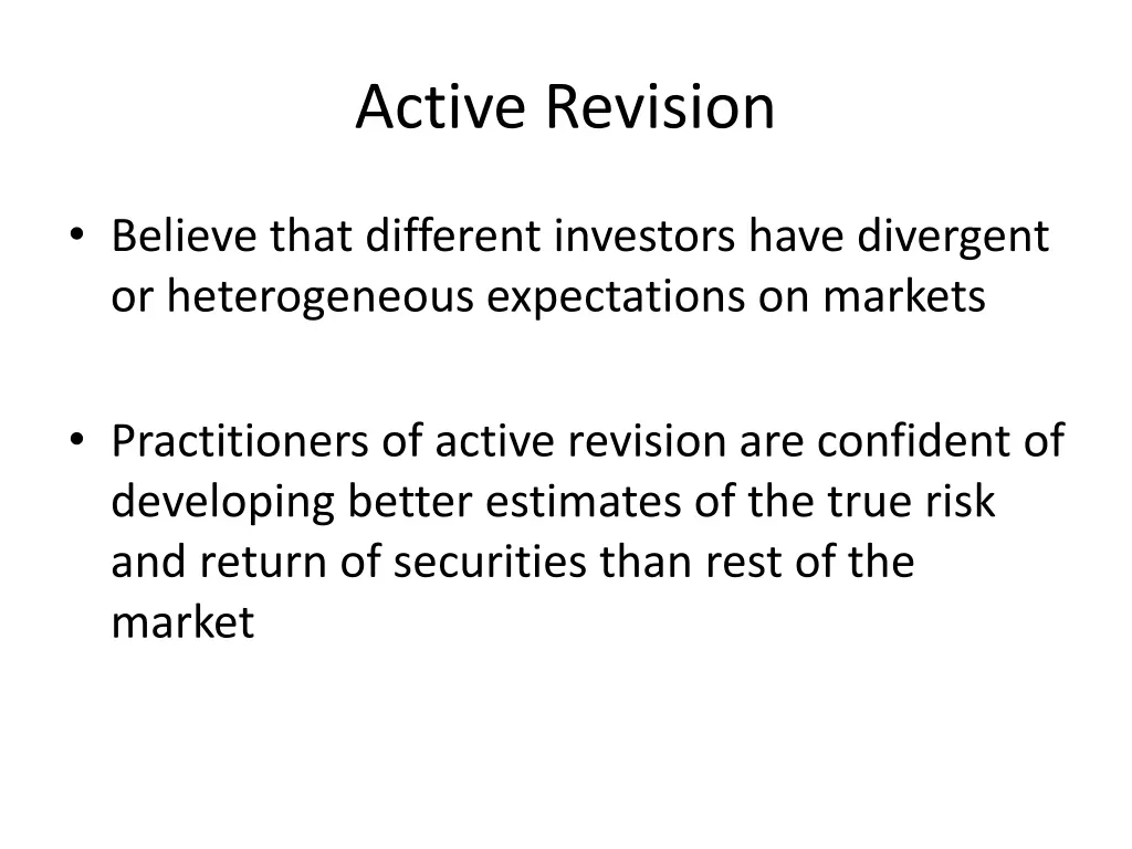 active revision 1