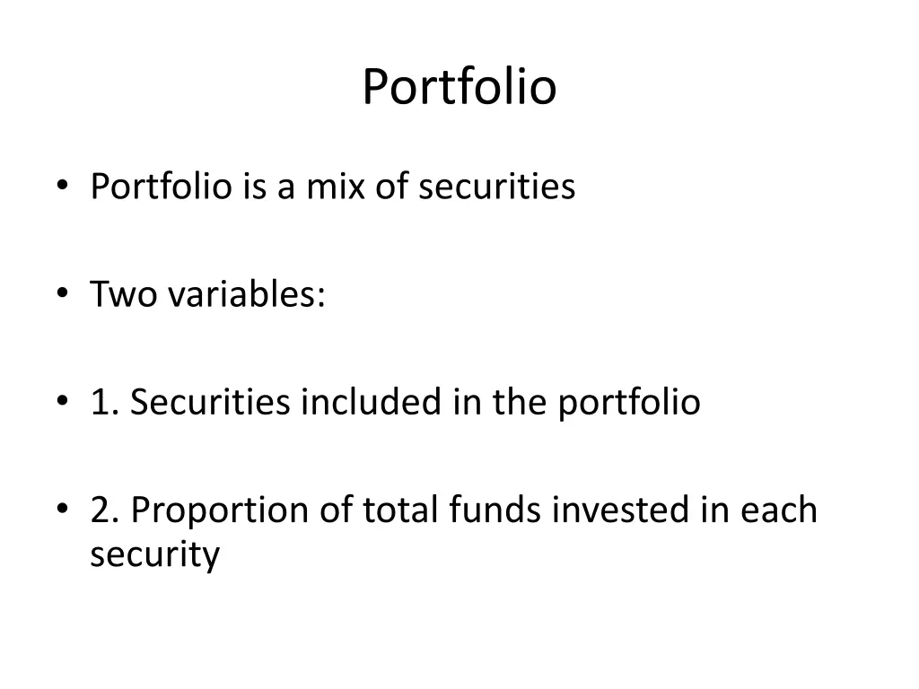 portfolio