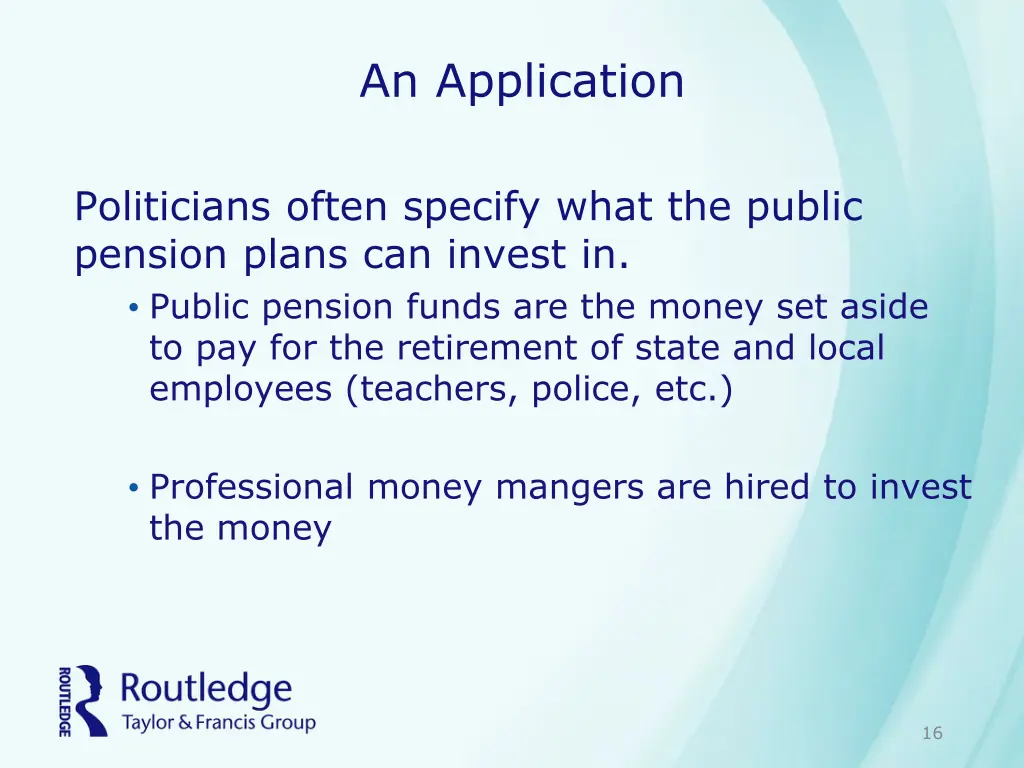 an application