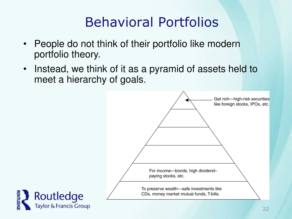 behavioral portfolios 2