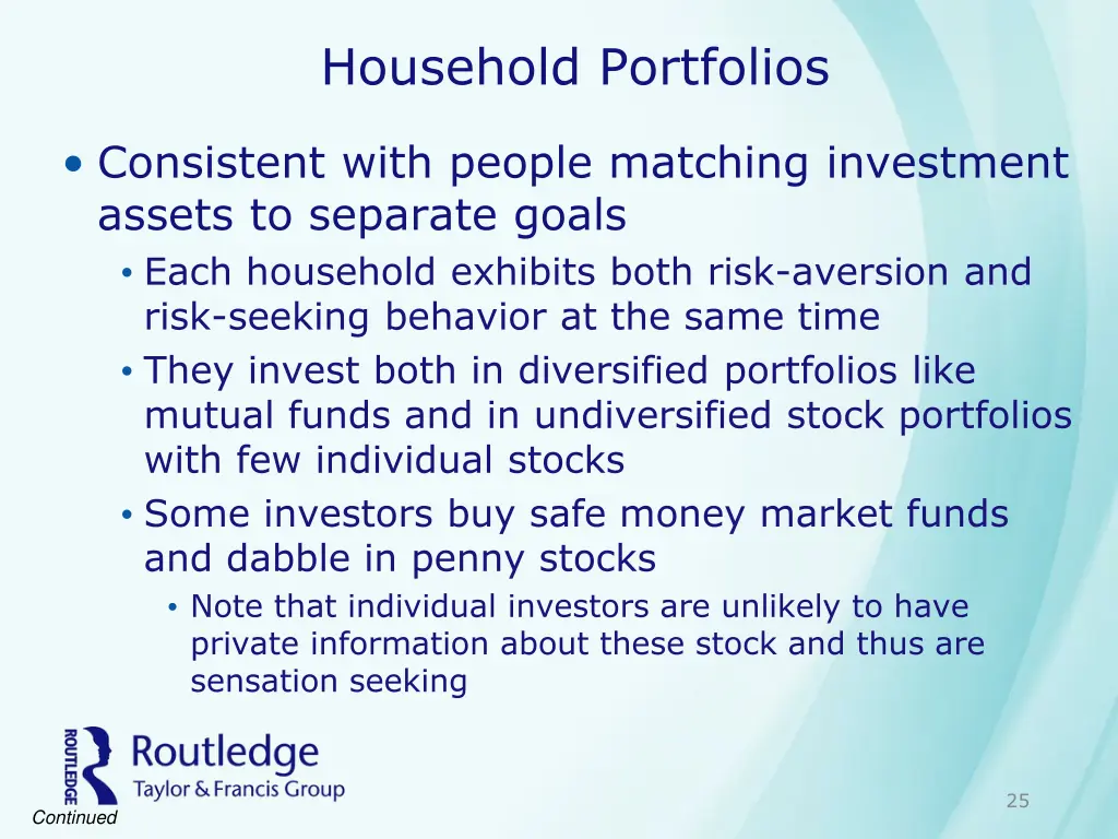 household portfolios