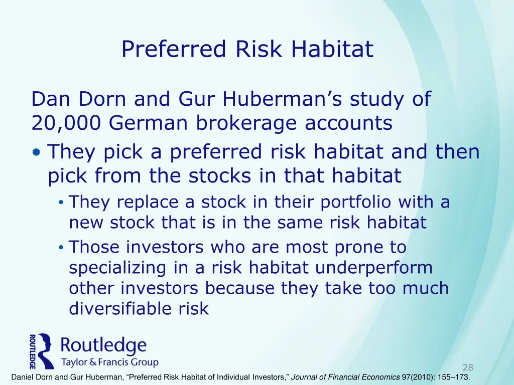 preferred risk habitat 1