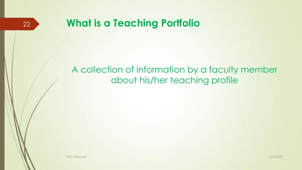 what is a teaching portfolio