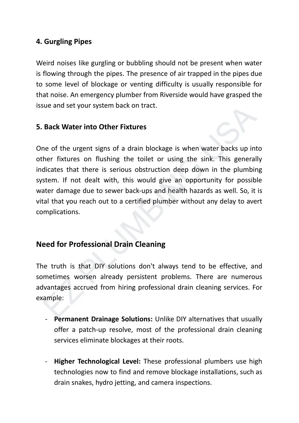 4 gurgling pipes weird noises like gurgling