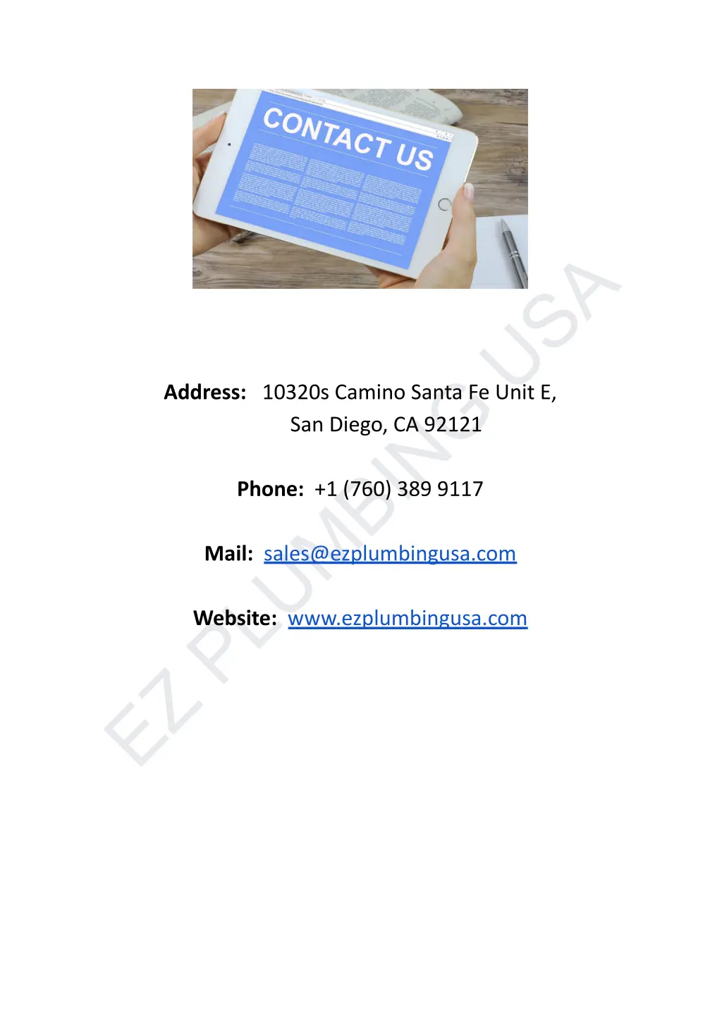 ez plumbing usa
