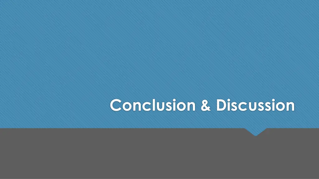 conclusion discussion